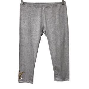 Beverly Hills Polo Club Pants Womens Medium Lounge Gray Cropped